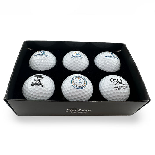 6-pack 50th anniversary Titleist golf balls