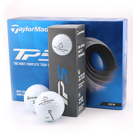TaylorMade TP5 Half Moon Bay Golf Links logo ball